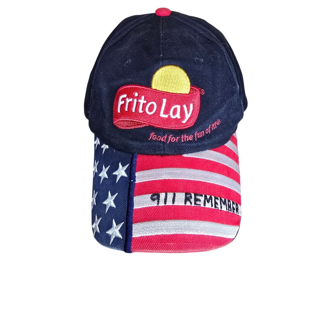 Frito Lay 4th of July American Flag Patriotic Cap Adjustable Red White Blue